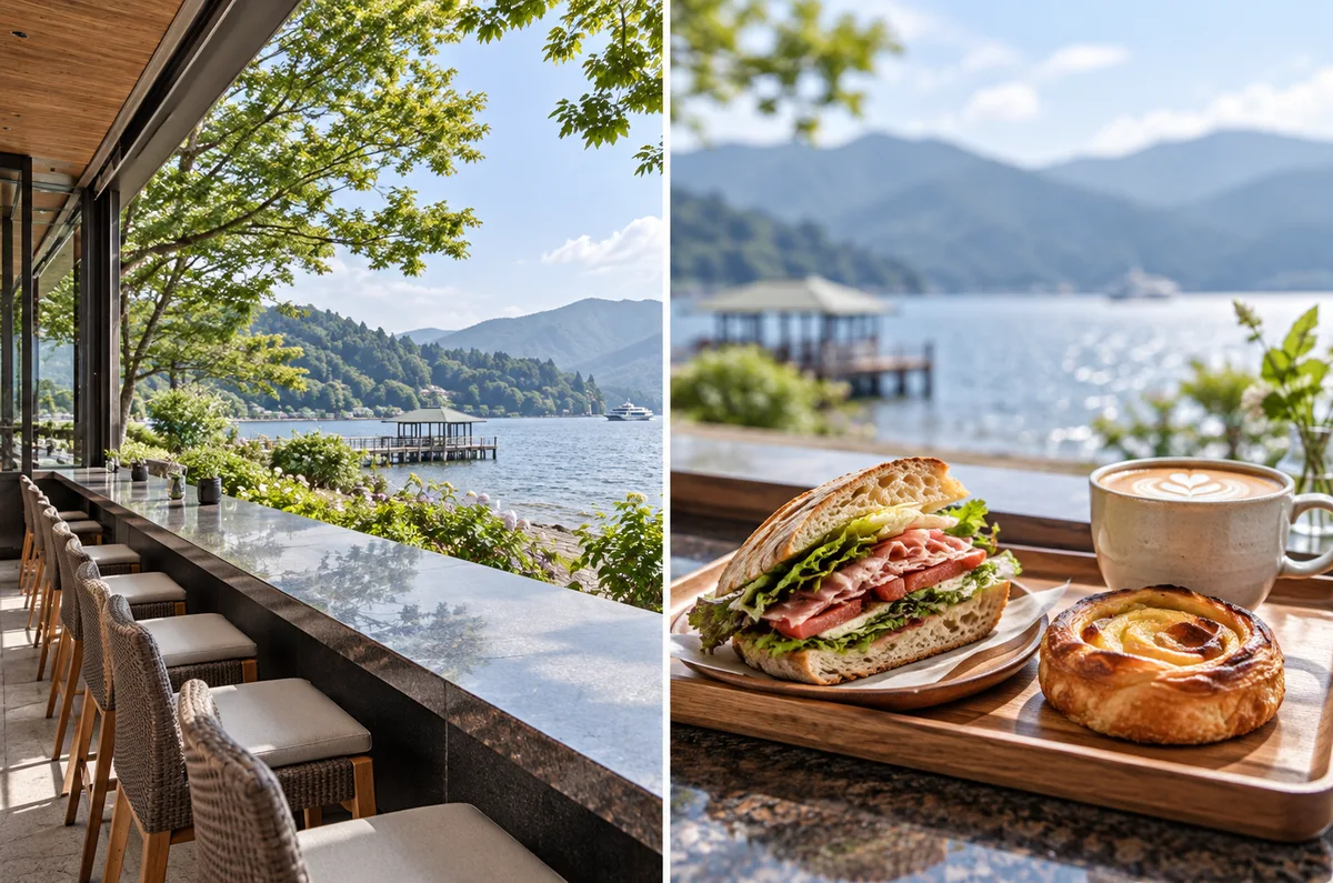Bakery & Table Hakone — Ilustración con IA · ambiente y comida representativa.