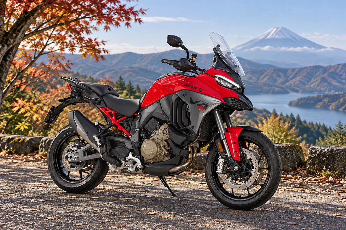Ilustración original con IA · Ducati Multistrada V4 S